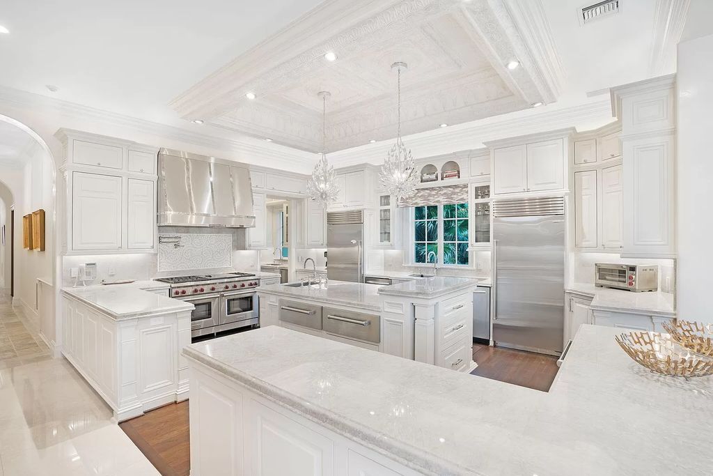Built in 2010, this 1.61-acre estate features 150 feet +/- of both Ocean and Intracoastal frontage. With 9 bedrooms, 14 bathrooms, and 13,349 square feet of meticulously designed living space, this residence is a masterpiece of sophistication.