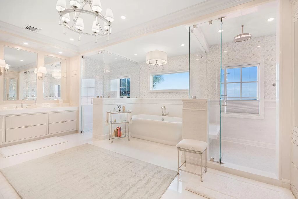 Built in 2010, this 1.61-acre estate features 150 feet +/- of both Ocean and Intracoastal frontage. With 9 bedrooms, 14 bathrooms, and 13,349 square feet of meticulously designed living space, this residence is a masterpiece of sophistication.