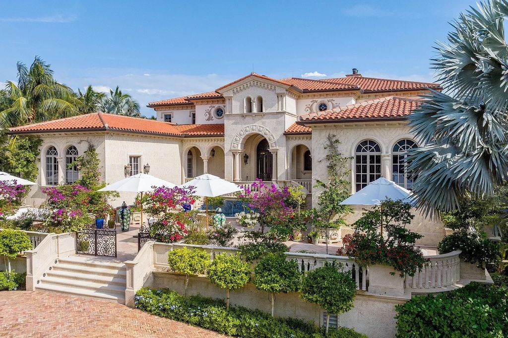 Built in 2010, this 1.61-acre estate features 150 feet +/- of both Ocean and Intracoastal frontage. With 9 bedrooms, 14 bathrooms, and 13,349 square feet of meticulously designed living space, this residence is a masterpiece of sophistication.