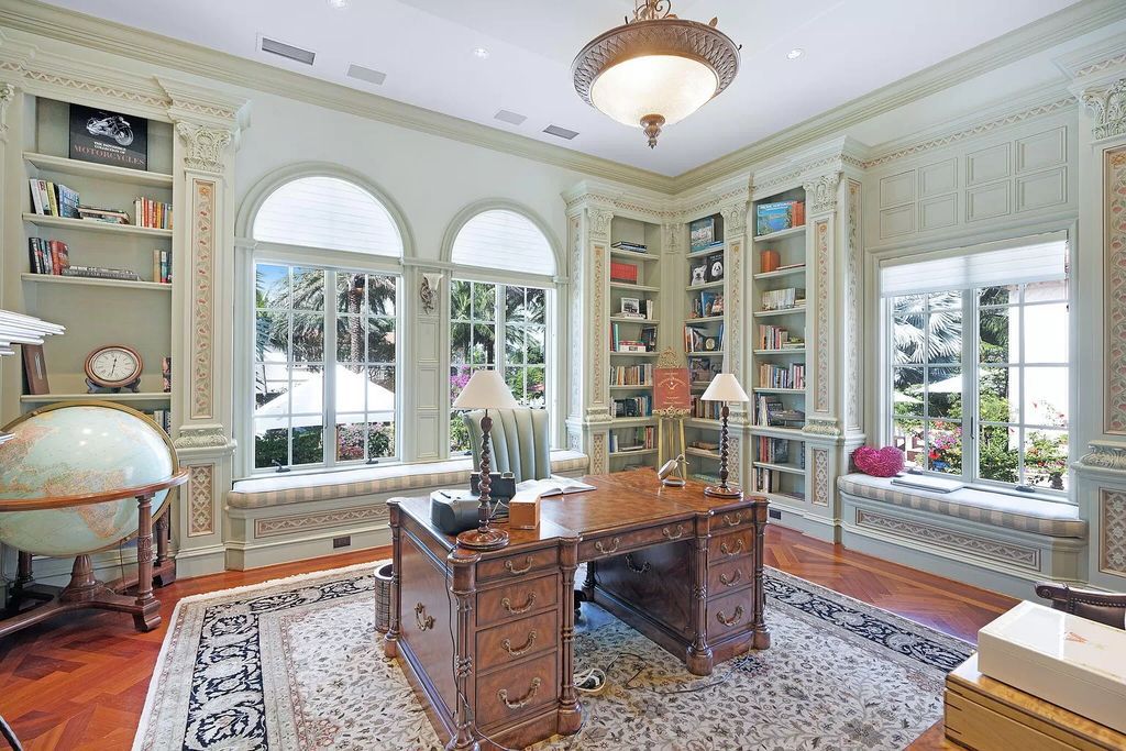 Built in 2010, this 1.61-acre estate features 150 feet +/- of both Ocean and Intracoastal frontage. With 9 bedrooms, 14 bathrooms, and 13,349 square feet of meticulously designed living space, this residence is a masterpiece of sophistication.