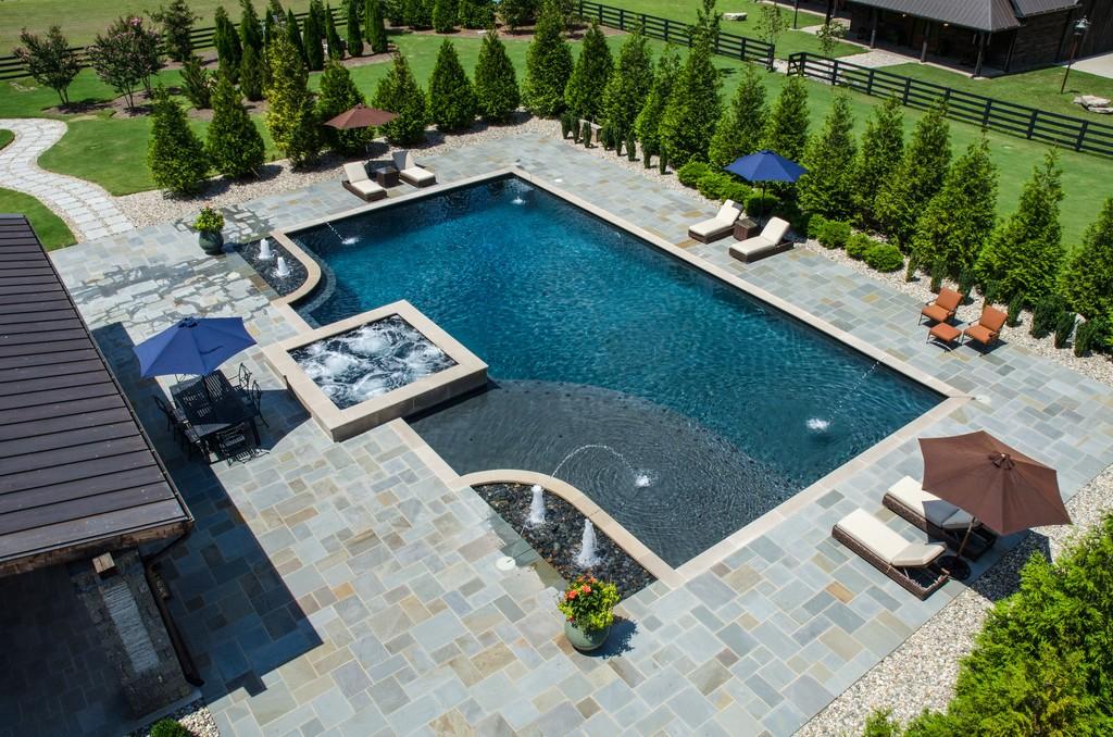 This stunning 20-acre gated estate is in the coveted and bucolic community of Leiper’s Fork in Williamson County. The grand entry features soaring 23-foot ceilings, marble floors and double sweeping staircases. It’s high drama teamed with luxurious beauty. The home has four bedrooms, six full and three half-baths. 3320 Southall Rd, Franklin, TN.