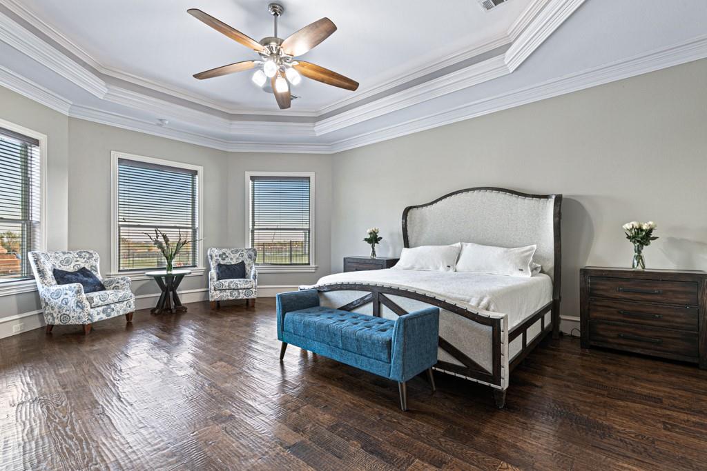 5297 South Farm 549 Home in Rockwall, Texas. Discover this exquisite 12.5-acre estate in Rockwall, boasting over 7100 sqft of luxury living space, 5 beds, 4.3 baths, and unparalleled amenities. Ideal for equestrian enthusiasts and car lovers alike, the property features a 3-stall horse barn, 5-car attached garages.