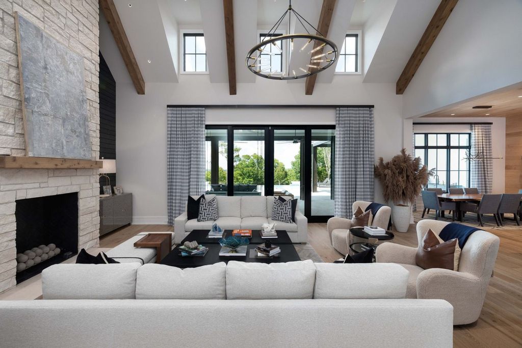 9252 Lehigh Drive Home in Brentwood, Tennessee. Step into luxury living at its finest with this stunning transitional home nestled on a private 3.5-acre lot in Brentwood. Enjoy breathtaking views of the surrounding hillsides from every angle, complemented by Marie-Joe Bouffard’s captivating interior design. 