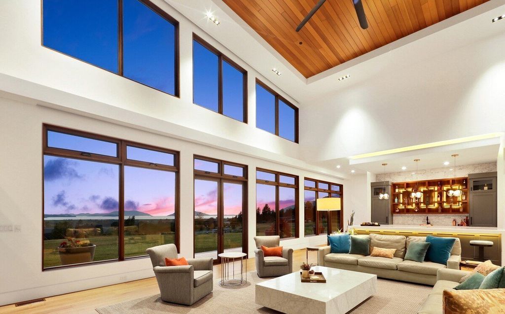 A Contemporary Masterpiece with Breathtaking Bay and Islands Panoramas Priced at 6.495 Million in Washington 2