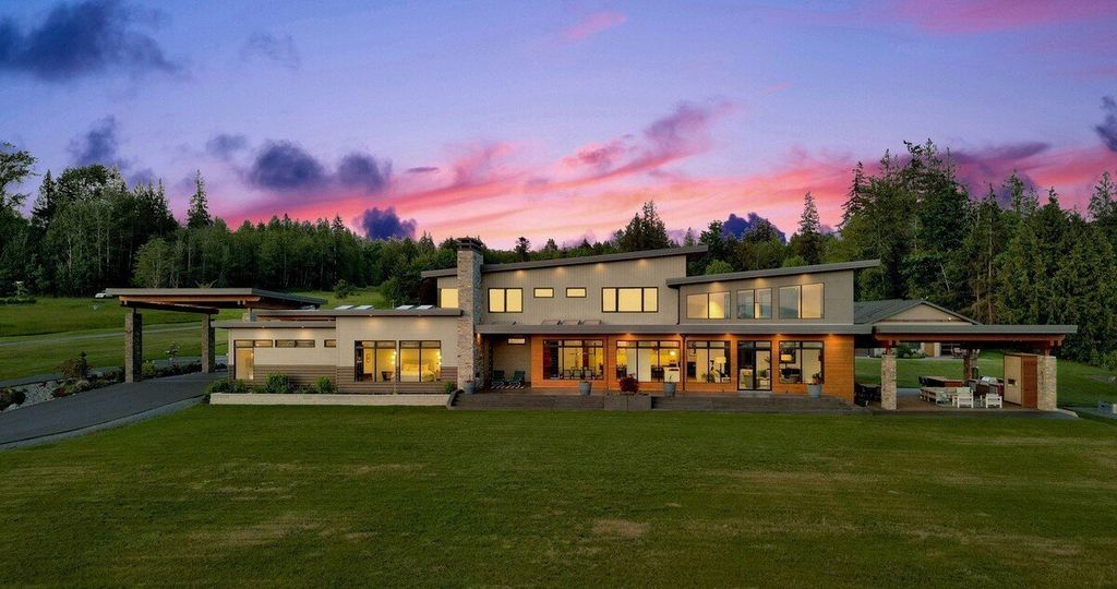 A Contemporary Masterpiece with Breathtaking Bay and Islands Panoramas Priced at 6.495 Million in Washington 20