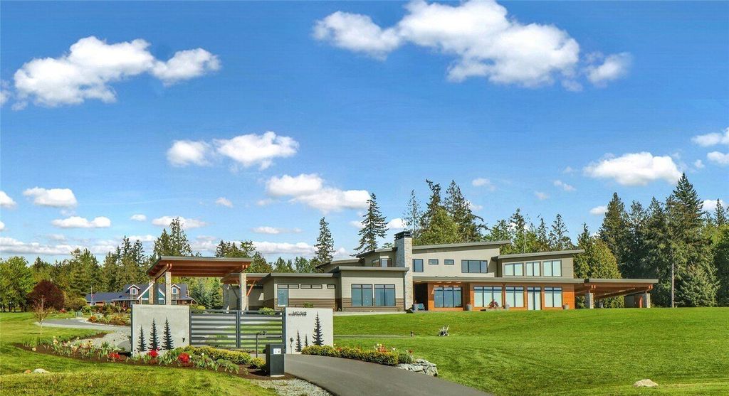 A Contemporary Masterpiece with Breathtaking Bay and Islands Panoramas Priced at 6.495 Million in Washington 21