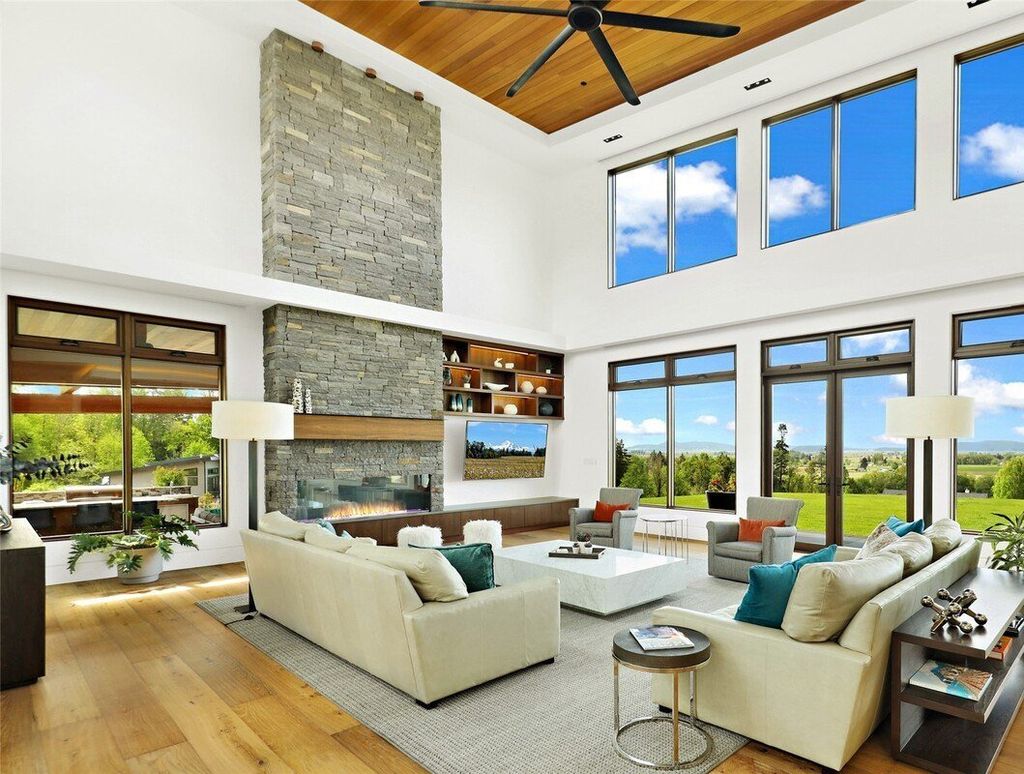 A Contemporary Masterpiece with Breathtaking Bay and Islands Panoramas Priced at 6.495 Million in Washington 27