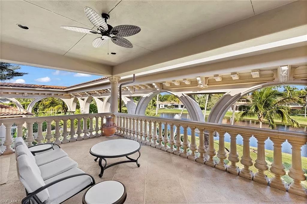 Welcome to the epitome of luxury living at 7310 Tilden Ln in Bay Colony Shores, Naples, Florida. This magnificent estate boasts over 10,000 square feet of meticulously crafted living space, featuring 6 palatial bedrooms with en-suite bathrooms, two additional half baths, and exquisite architectural details throughout.