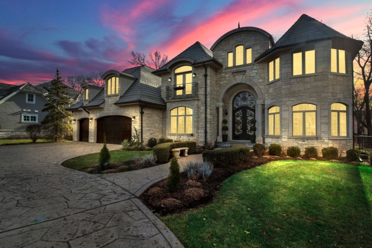 All-Stone Custom Home: A Showcase of Luxury Living in Golf Acres ...