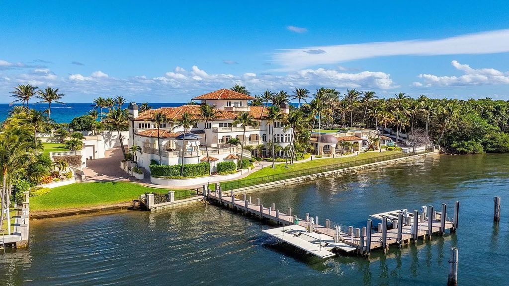 Discover an unparalleled opportunity in South Florida with this magnificent estate boasting nearly 4 acres of prime coastline, featuring 350 feet of direct Intracoastal waterfrontage and an additional 350 feet of direct oceanfrontage.
