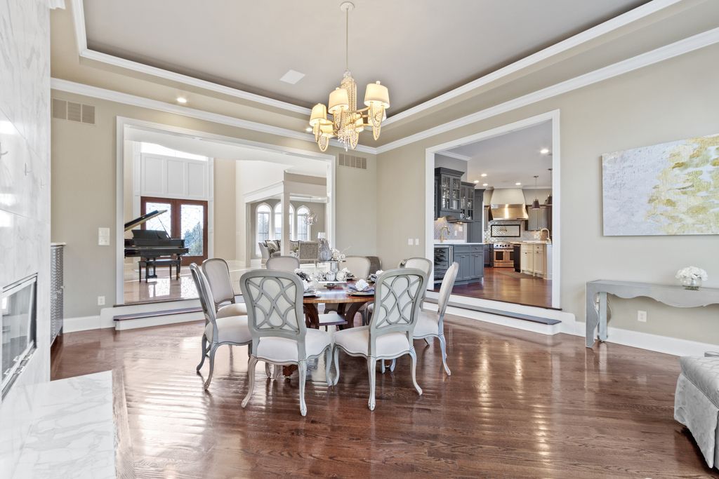 Lakeside Luxury Indiana Estate Boasting Grand Double Height Foyer Offered at 2499999 13
