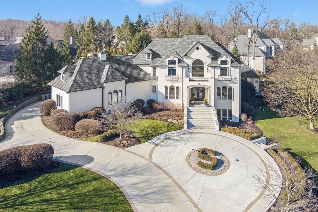Lakeside Luxury Indiana Estate Boasting Grand Double Height Foyer Offered at 2499999 2