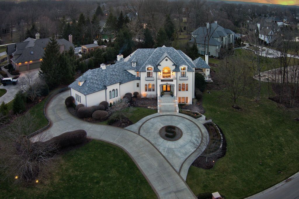 Lakeside Luxury Indiana Estate Boasting Grand Double Height Foyer Offered at 2499999 3