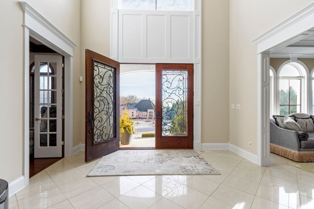 Lakeside Luxury Indiana Estate Boasting Grand Double Height Foyer Offered at 2499999 5