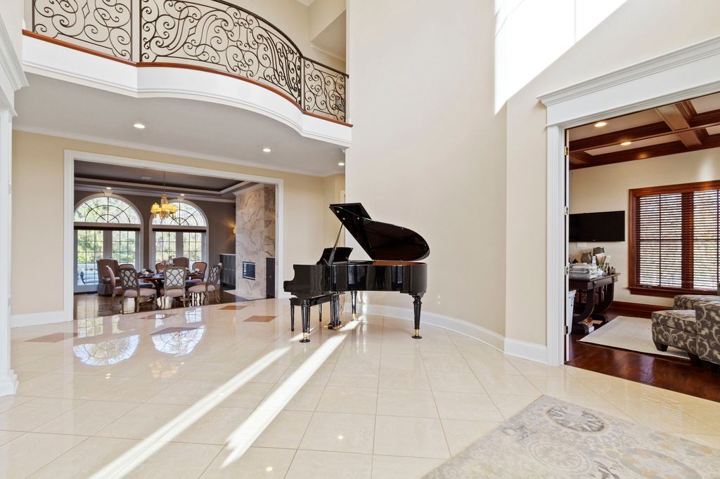 Lakeside Luxury Indiana Estate Boasting Grand Double Height Foyer Offered at 2499999 9