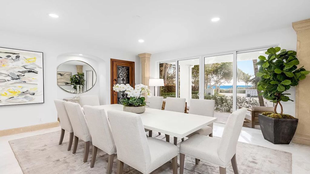 Presenting an extraordinary opportunity along 1840 S Ocean Blvd in Manalapan, Florida, this recently updated Ocean-to-Intracoastal compound offers luxurious waterfront living on nearly two acres of prime real estate.