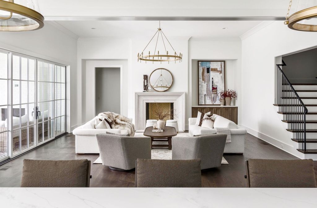 715 Greeley Drive Home in Nashville, Tennessee. Discover the epitome of refined luxury living in this meticulously crafted Southern Traditional home by Vintage South Development. Boasting 5 bedrooms, 5.5 bathrooms, and a wealth of functional spaces including a home gym and two rec rooms, this home seamlessly blends classic architecture with modern innovation. 