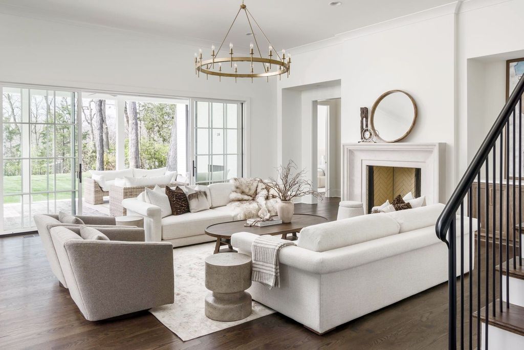 715 Greeley Drive Home in Nashville, Tennessee. Discover the epitome of refined luxury living in this meticulously crafted Southern Traditional home by Vintage South Development. Boasting 5 bedrooms, 5.5 bathrooms, and a wealth of functional spaces including a home gym and two rec rooms, this home seamlessly blends classic architecture with modern innovation. 