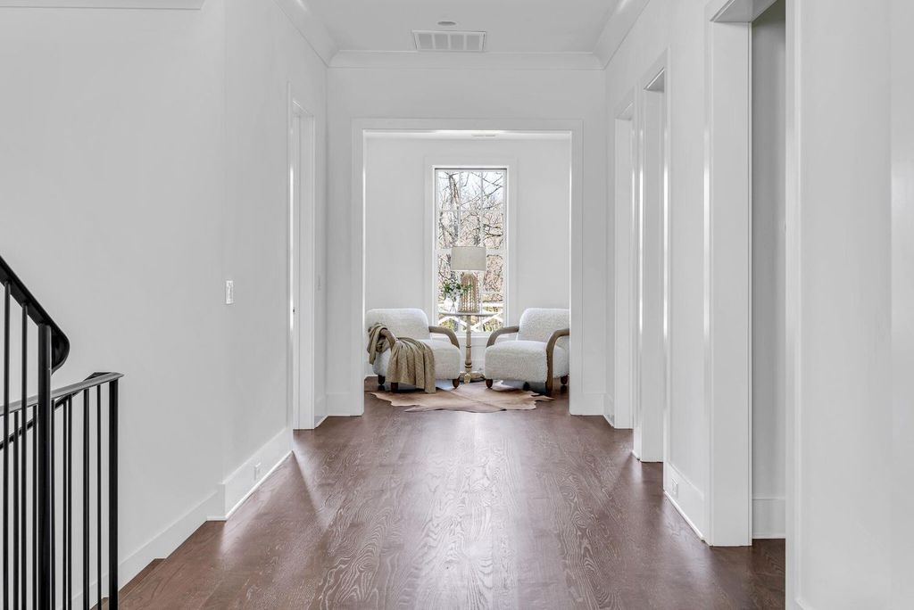 715 Greeley Drive Home in Nashville, Tennessee. Discover the epitome of refined luxury living in this meticulously crafted Southern Traditional home by Vintage South Development. Boasting 5 bedrooms, 5.5 bathrooms, and a wealth of functional spaces including a home gym and two rec rooms, this home seamlessly blends classic architecture with modern innovation. 