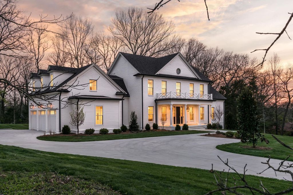 715 Greeley Drive Home in Nashville, Tennessee. Discover the epitome of refined luxury living in this meticulously crafted Southern Traditional home by Vintage South Development. Boasting 5 bedrooms, 5.5 bathrooms, and a wealth of functional spaces including a home gym and two rec rooms, this home seamlessly blends classic architecture with modern innovation. 