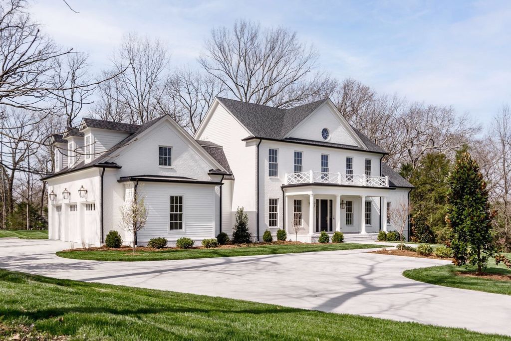 715 Greeley Drive Home in Nashville, Tennessee. Discover the epitome of refined luxury living in this meticulously crafted Southern Traditional home by Vintage South Development. Boasting 5 bedrooms, 5.5 bathrooms, and a wealth of functional spaces including a home gym and two rec rooms, this home seamlessly blends classic architecture with modern innovation. 