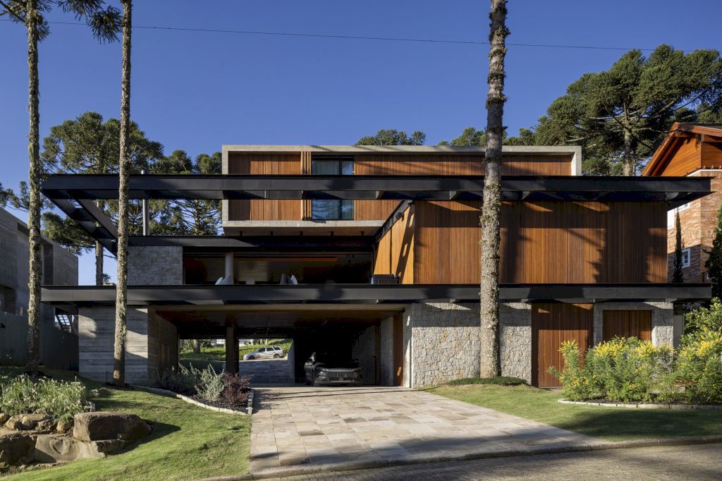 Casa K striking multi volume house by Mayresse Arquitetura 17