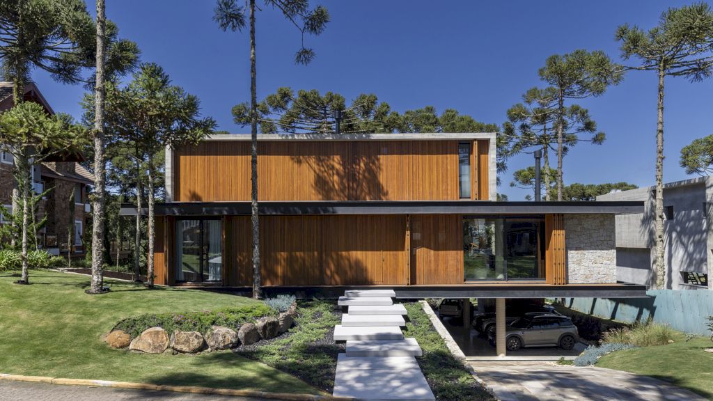 K House, striking multi-volume house by Mayresse Arquitetura