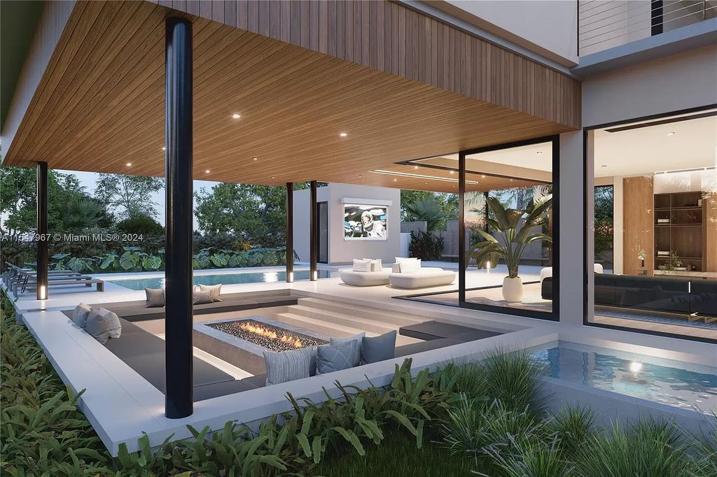 Discover The Grove on Park Oaks, a luxurious haven in Miami's sought-after Coconut Grove neighborhood. With over 14,000 square feet of living and entertainment space, this residence epitomizes modern elegance and comfort.
