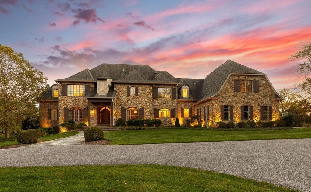 French Country Home Overlooking Hayfields Championship Golf Course in Maryland Listed at 4.2 Million 3