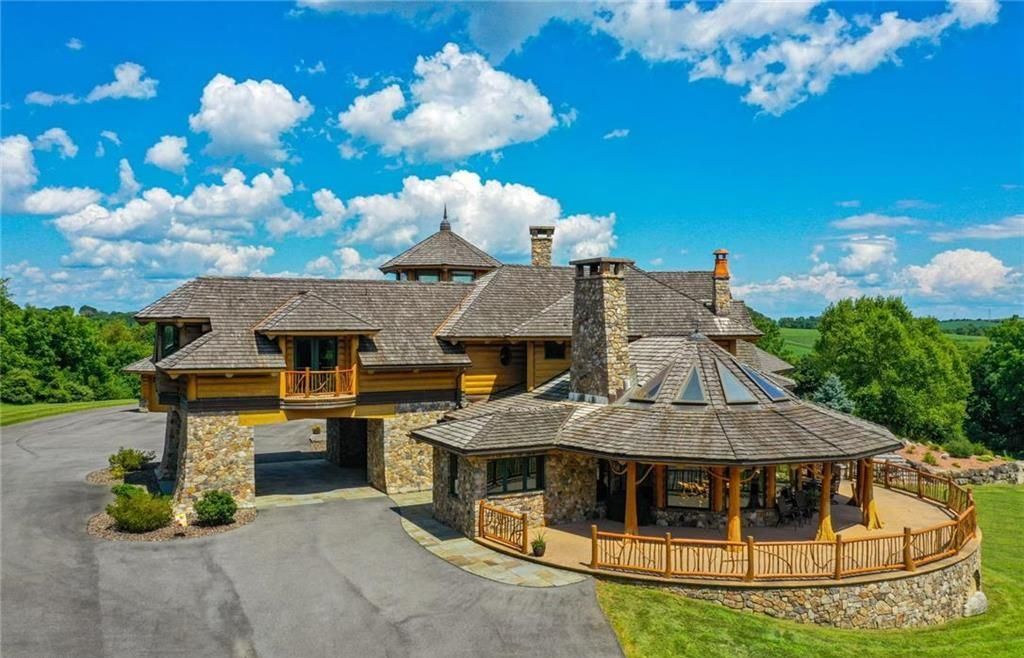 Timeless Elegance Pennsylvanias Enchanting Log Retreat Offered at 5999900 5