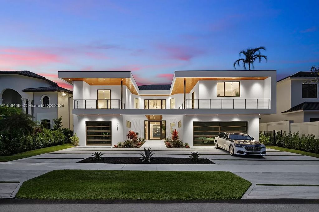 Experience unparalleled luxury living in this newly constructed modern waterfront estate located in Fort Lauderdale. With a Certificate of Occupancy issued and available turnkey, this stunning property boasts enchanting views of the intracoastal, ocean inlet, and passing cruise ships and yachts.