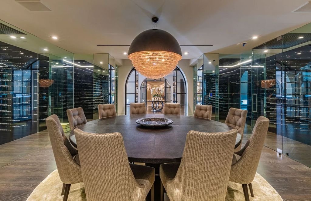 271 South Mapleton Drive Home in Los Angeles, California. Welcome to 'Il Magione' on South Mapleton Dr, Los Angeles' most prestigious address. Spanning 31,450 square feet on 1.4 flat acres, this luxury compound boasts Fendi furnishings, a bowling alley, movie theatre, gym, wine cellar, indoor pool, and more. 