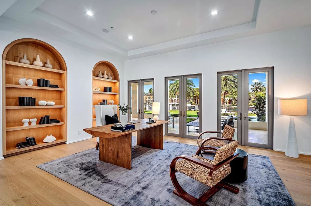 Originally crafted in 2003 by Dan Swanson of Addison Development, this newly remastered intracoastal estate seamlessly blends classic Spanish design with California chic.