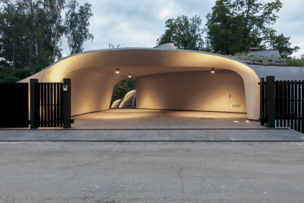 House in the Landscape, Sculptural Home by Niko Architect