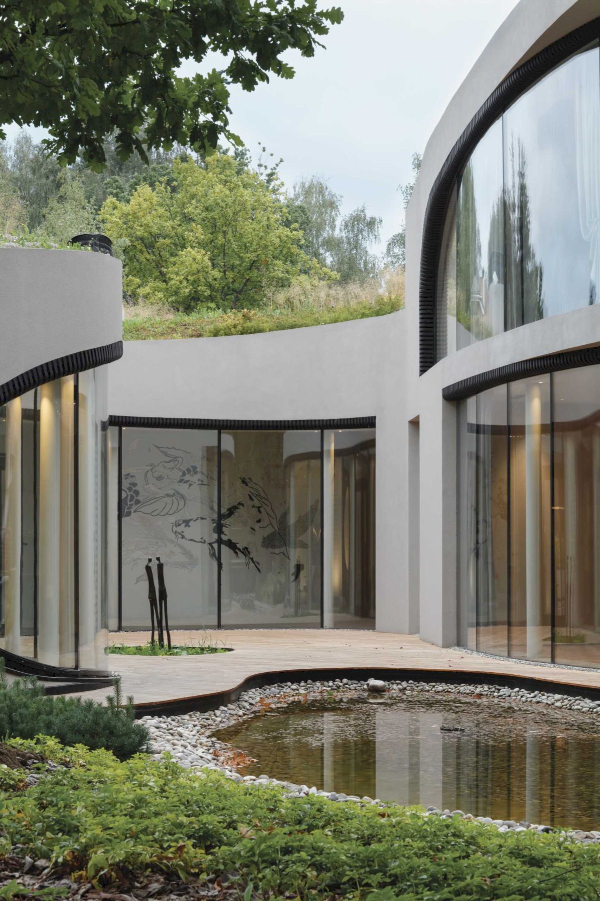 House in the Landscape, Sculptural Home by Niko Architect
