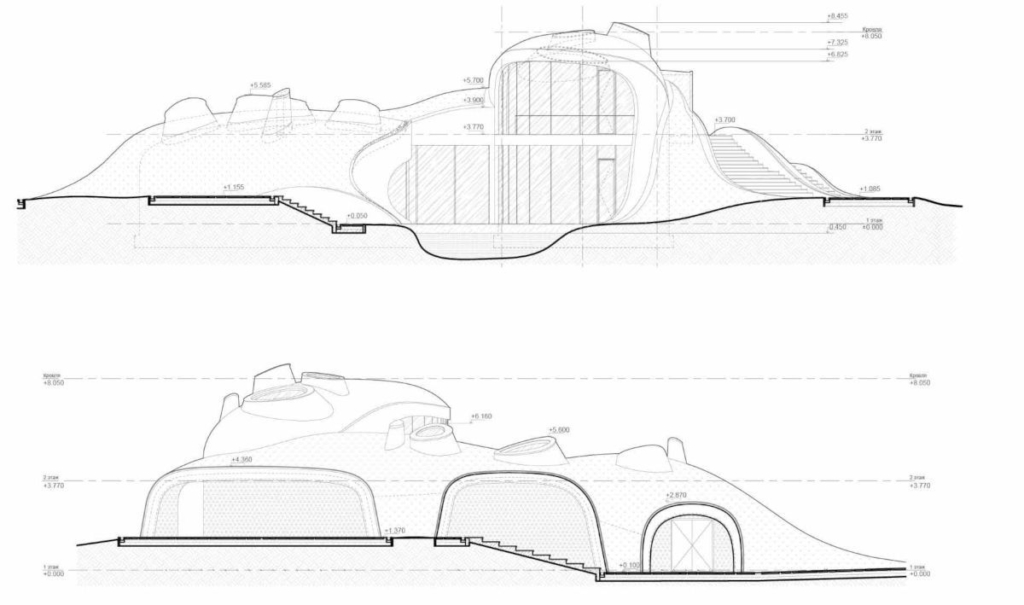 House in the Landscape Sculptural Home by Niko Architect 5