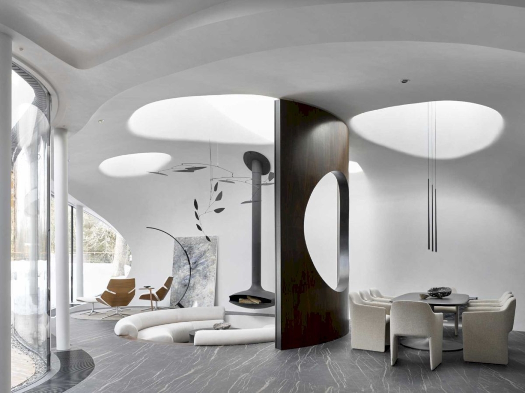 House in the Landscape, Sculptural Home by Niko Architect