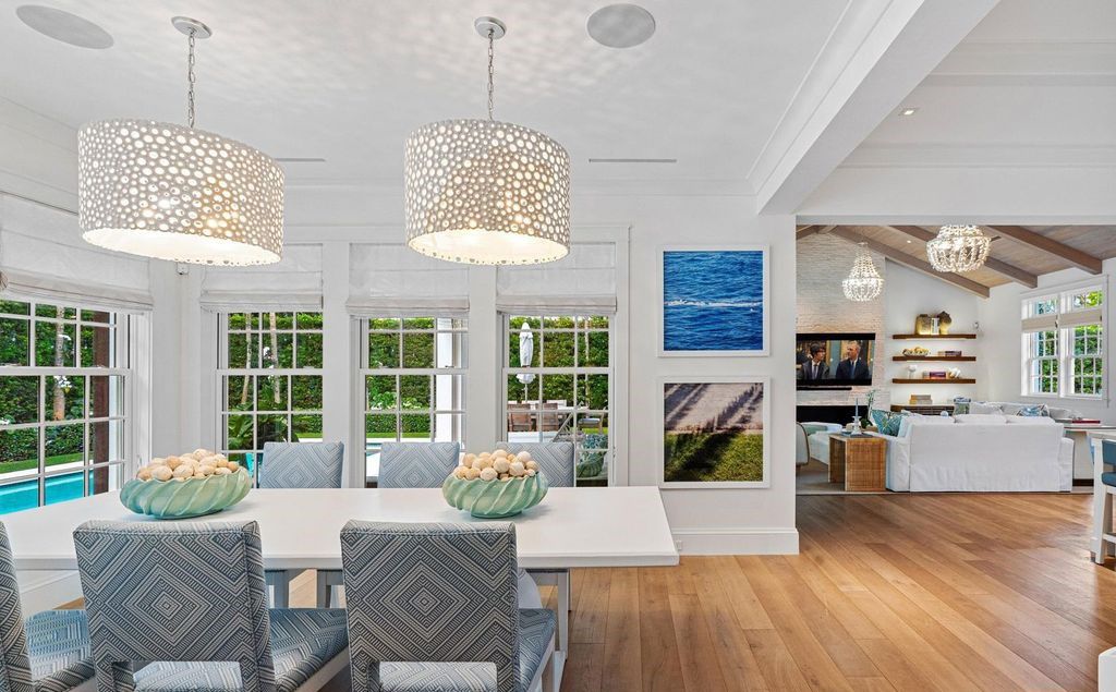 Indulge in luxurious coastal living at 156 Seagate, a meticulously designed haven nestled on Palm Beach Island's coveted North End.