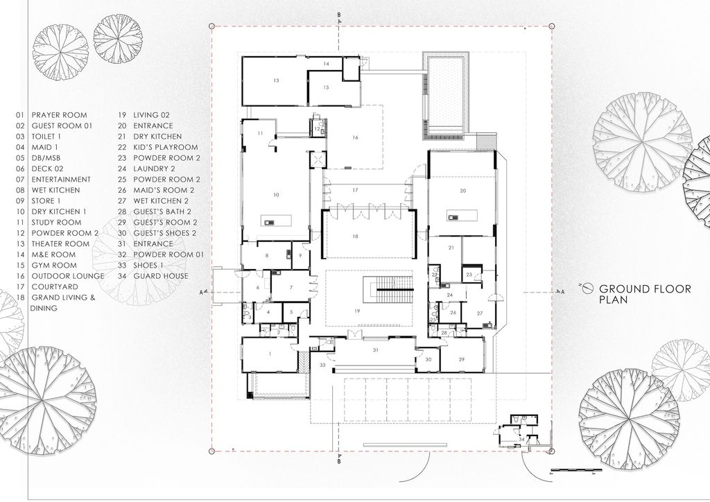 3-Juxta House, Juxtaposition harmony by Kee Yen Architects