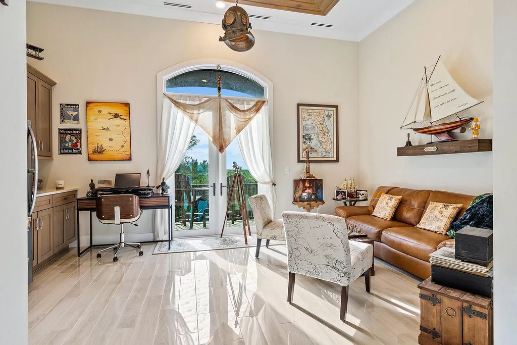 With dual A/C garages and durable coastal design elements throughout, including marine-grade paint and impact glass, this 3-bedroom, 5-bathroom home on a 0.65-acre lot at 3800 Anacostia Pl, Fort Pierce, FL 34949, built in 2019, presents an exceptional opportunity to embrace the coastal lifestyle in utmost comfort and elegance.