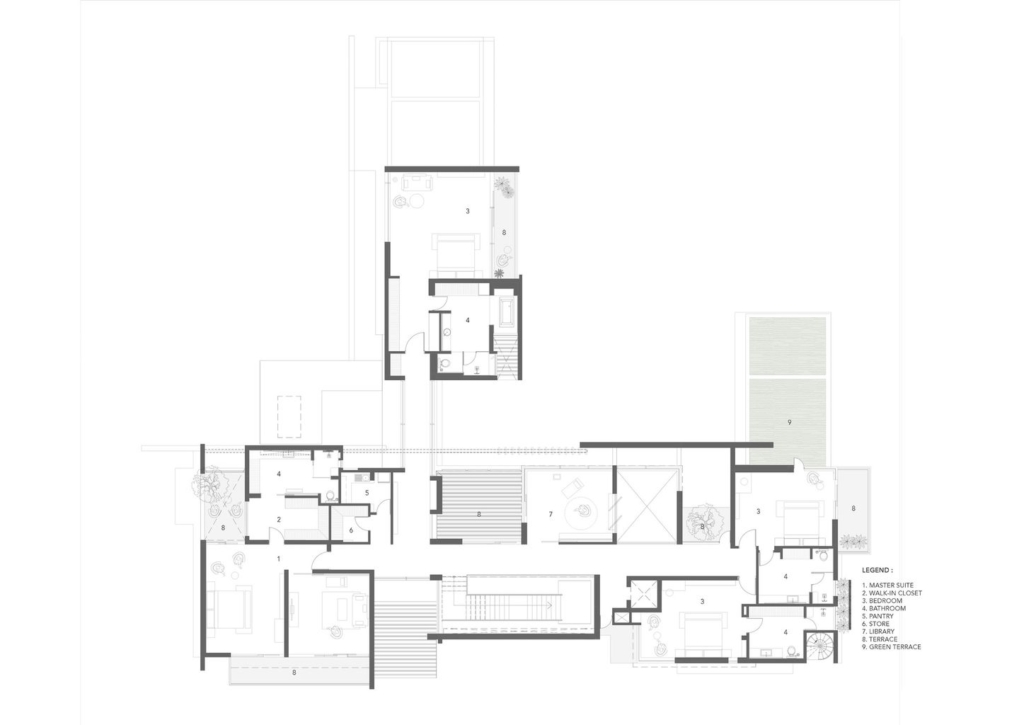 Planar House, Layered Monolithic Volumes by DADA Partners 15 Planar House, Layered Monolithic Volumes by DADA Partners