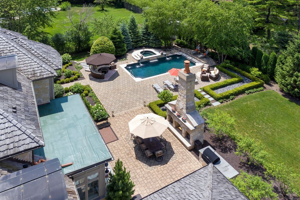 Pure Paradise Awaits Exquisite 3495900 Illinois Home with Resort Style Outdoor Oasis 46