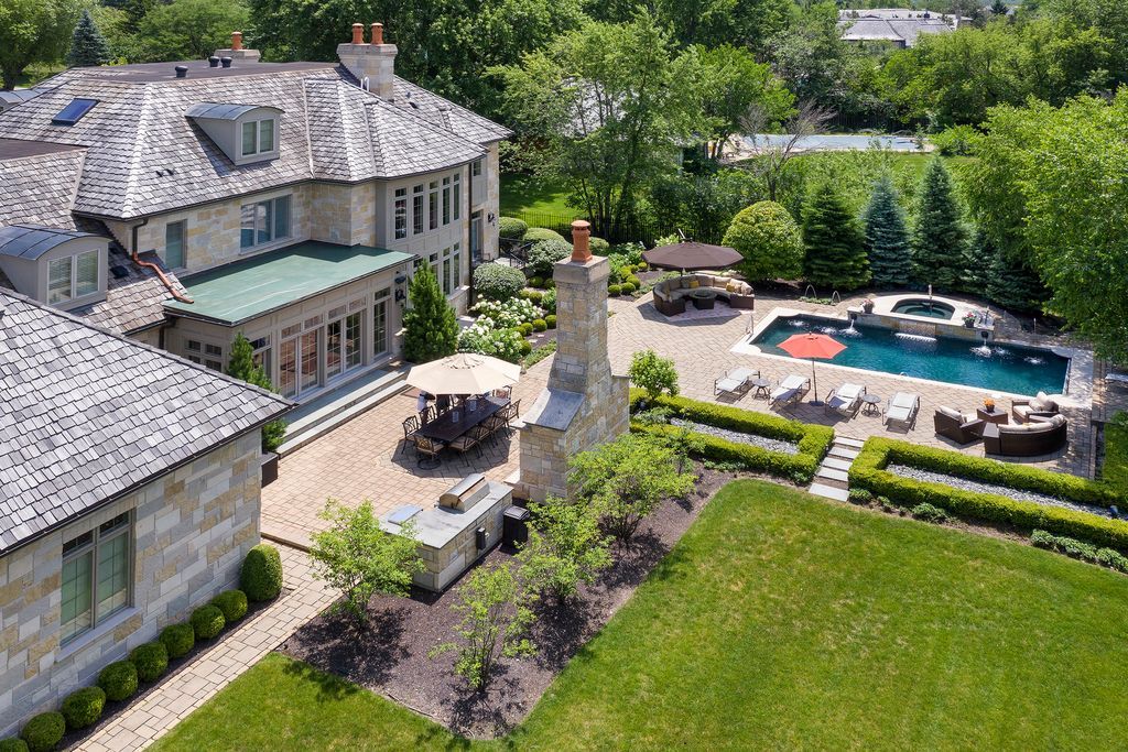 Pure Paradise Awaits Exquisite 3495900 Illinois Home with Resort Style Outdoor Oasis 47