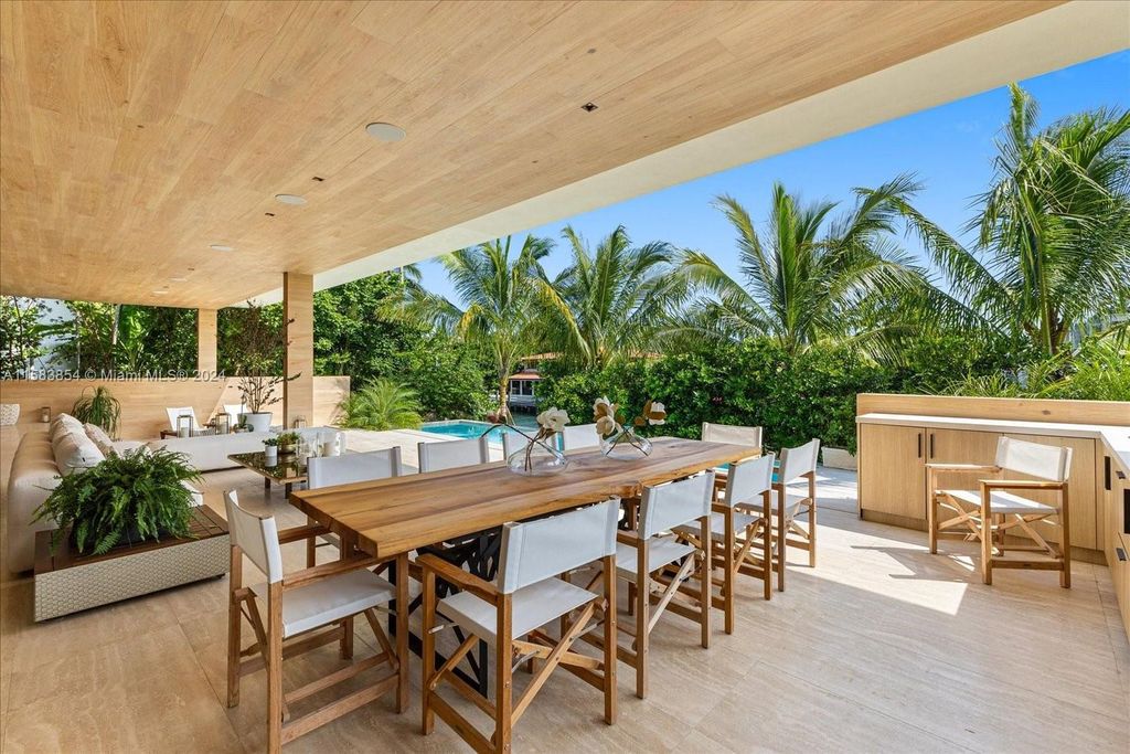 Nestled within Sunset Islands III, this luxurious Miami Beach property at 1510 W 23rd St offers the epitome of waterfront living.