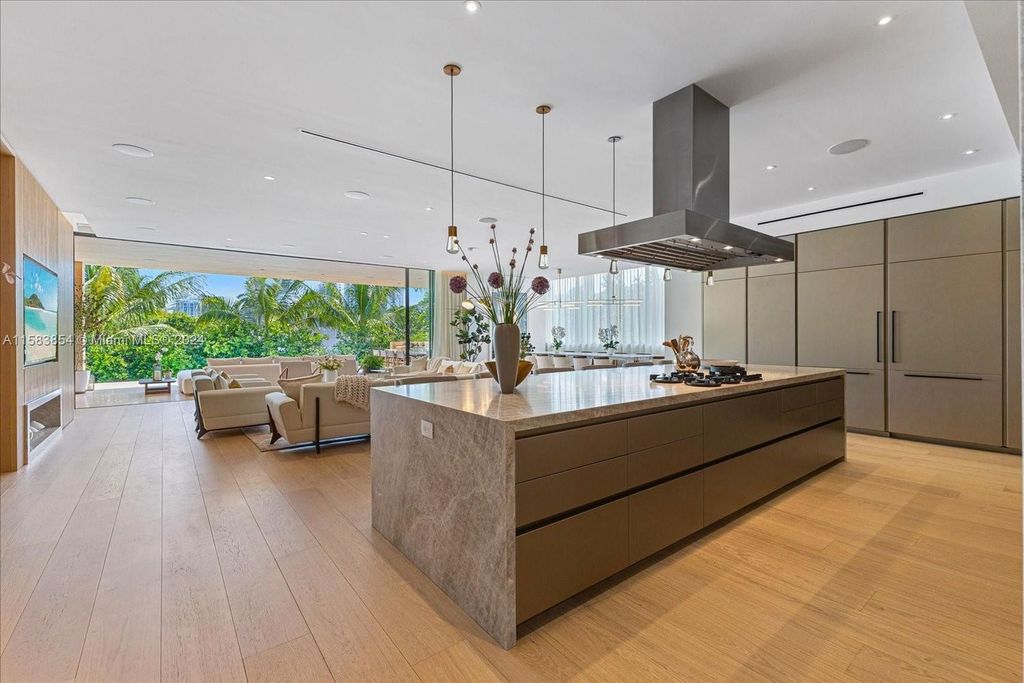Nestled within Sunset Islands III, this luxurious Miami Beach property at 1510 W 23rd St offers the epitome of waterfront living.