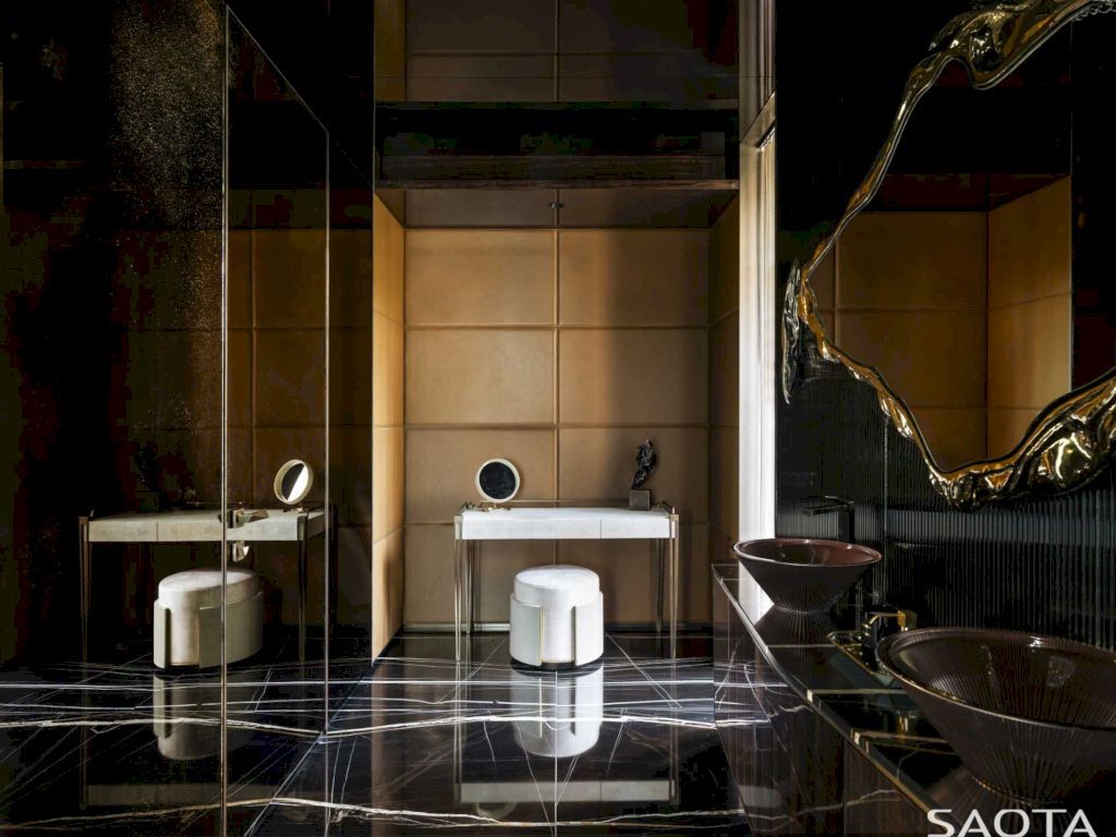 Water's Edge with Stone Covers Exterior & Interior by SAOTA