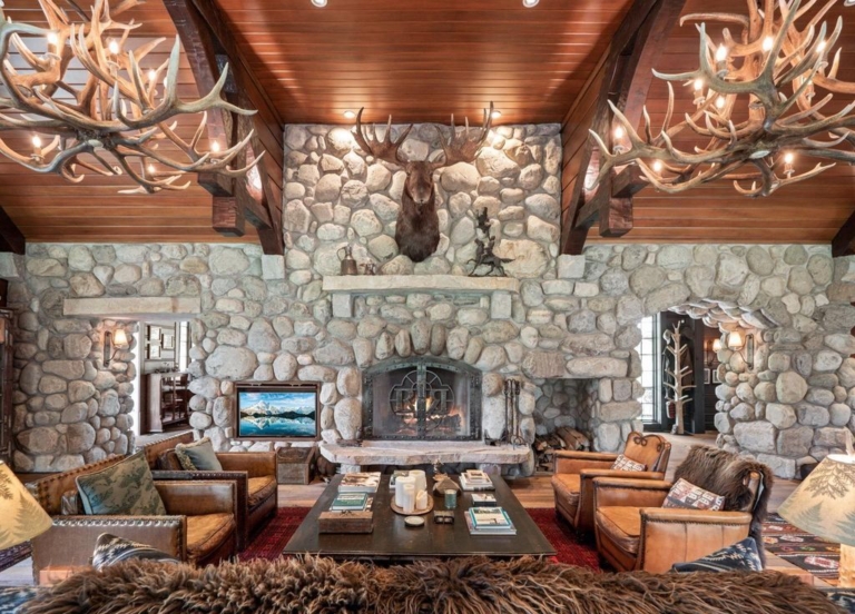 Adirondack-Inspired Estate in Michigan, Including 466 Acres of Diverse ...