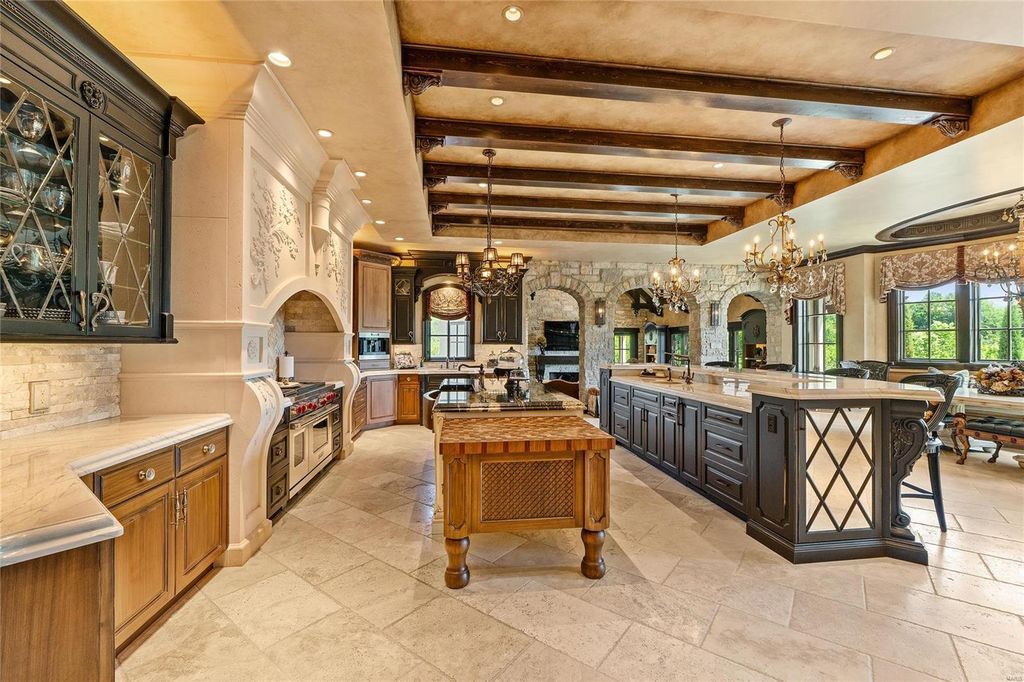 European Estate in Missouri by Architect Dave Schaub Builder Mike Bozich Listed for 10.89 Million 16