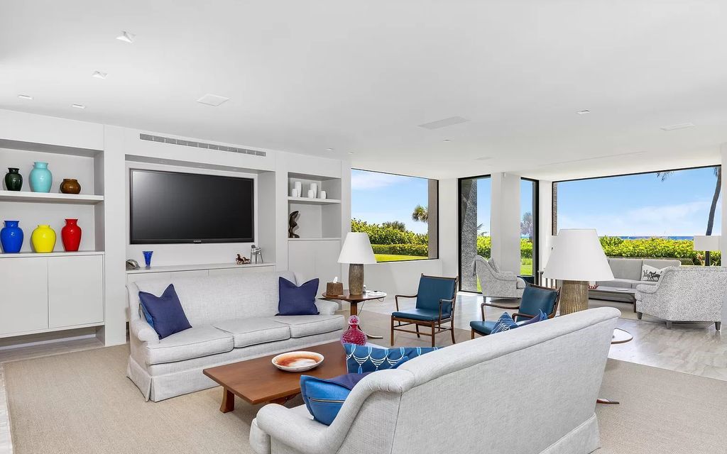 Welcome to an exquisite oceanfront estate located in the prestigious Palm Beach, Florida. This stunning property at 1446 N Ocean Blvd offers an unparalleled coastal living experience with 7 bedrooms and 5 bathrooms, spread across a luxurious 8,005 square feet of living space.