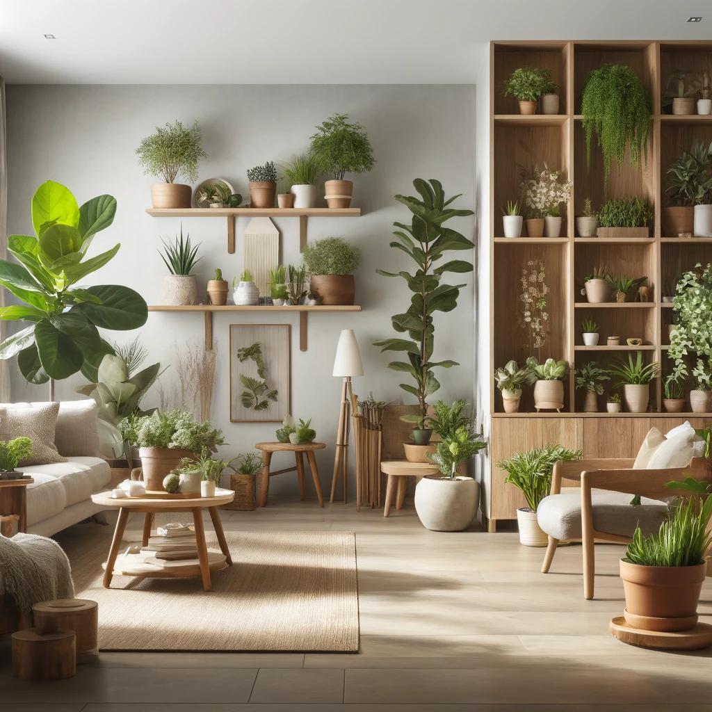 A contemporary living room incorporating natural e